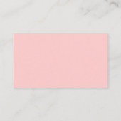 Roze Trouwtaart Chic Guest Escort Place Card Plaatskaartje (Achterkant)