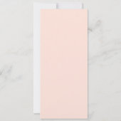 Roze Trouwtaart Menu of schema Kaart (Achterkant)