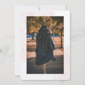 Roze truck afstuderen uitnodiging (Achterkant)