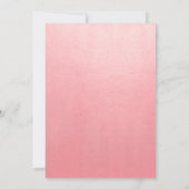 Roze Truck Baby Het is koud Baby shower van buiten Kaart (Achterkant)