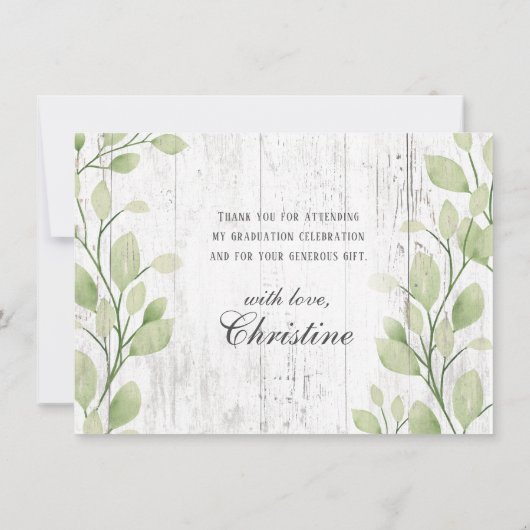  Roze Truck Greenery Love Bedankt Afstuderen (Achterkant)