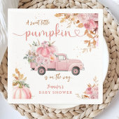 Roze Truck Pompoen Baby shower Herfst Party Papier Servet
