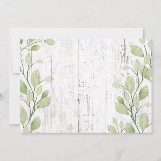 Roze Truck Rustiek Groen 2025 Afstuderen Aankondiging (Achterkant)