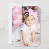 Roze  Truck Verjaardagsfeest Fotouitnodiging Kaart (Achterkant)