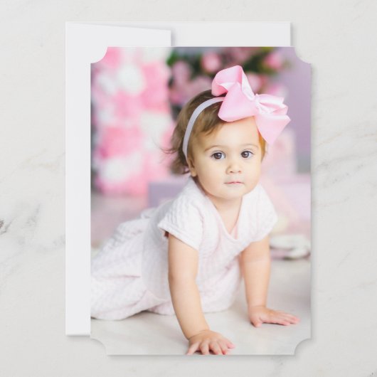 Roze Truck Verjaardagsfeest Fotouitnodiging Kaart (Achterkant)