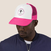 Roze Trucker Hat Pet (In situ)