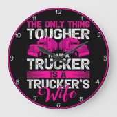 Roze Trucker vrouw: zwaarste van allemaal Grote Klok (Voorkant)
