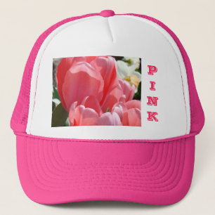 Roze Truckershoeden Tulpen Moeders Dochters Oma Trucker Pet
