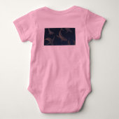 Roze trui baby pak ontwerp romper (Achterkant)