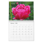 Roze tudenbloemen kalender (Feb 2026)