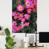 Roze Tuin Bloemen Foto Home Decor Poster (Thuiskantoor)