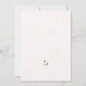 Roze Tuin Bloemen Vrijgezellenfeest Kaart (Achterkant)