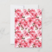 Roze  Tuin Bloemenboog Chique 36e Verjaardag Kaart (Achterkant)