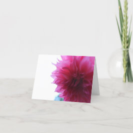 Roze Tuin Dahlia Feestdagen Kaart