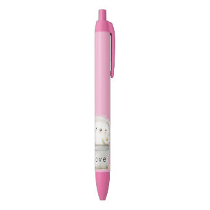 Roze Tuin Egel Anjer Bloem Zwarte Inkt Pen