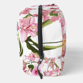 Roze tuin en tropische bloemen illustratie. toilettasje (Rechts)