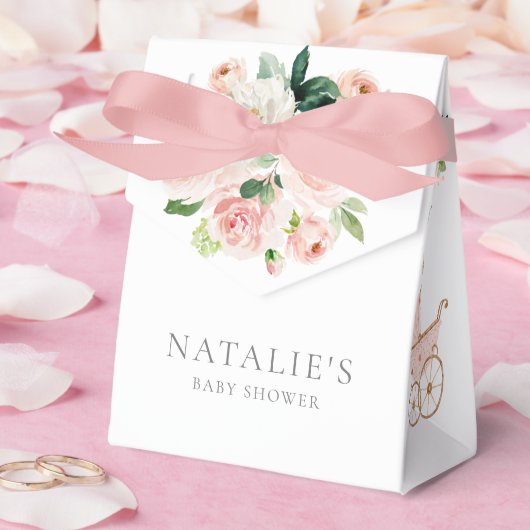 Roze Tuin Meisje Baby shower Favoriet Box Bedankdoosjes (Huwelijk)