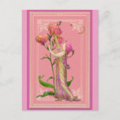 Roze tuin — Melk Briefkaart (Voorkant)