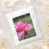 Roze Tuin Roos Bloemen Bedankzakje (Geknipt)