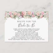 Roze Tuin Roos Bloemen Vrijgezellenfeest Recept Ka Informatiekaartje (Voorkant)