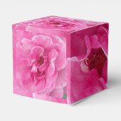 Roze Tuin Roos hart Bedankdoosjes (Achterkant)