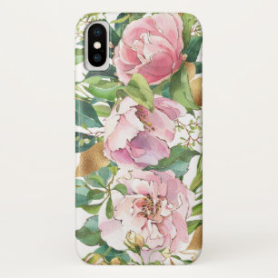 Roze tuin Rozen Waterverf iPhone / iPad case