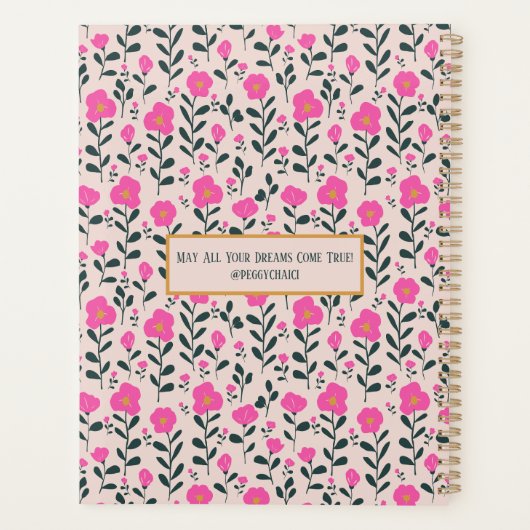 Roze Tuin Serenade Planner (Achterkant)