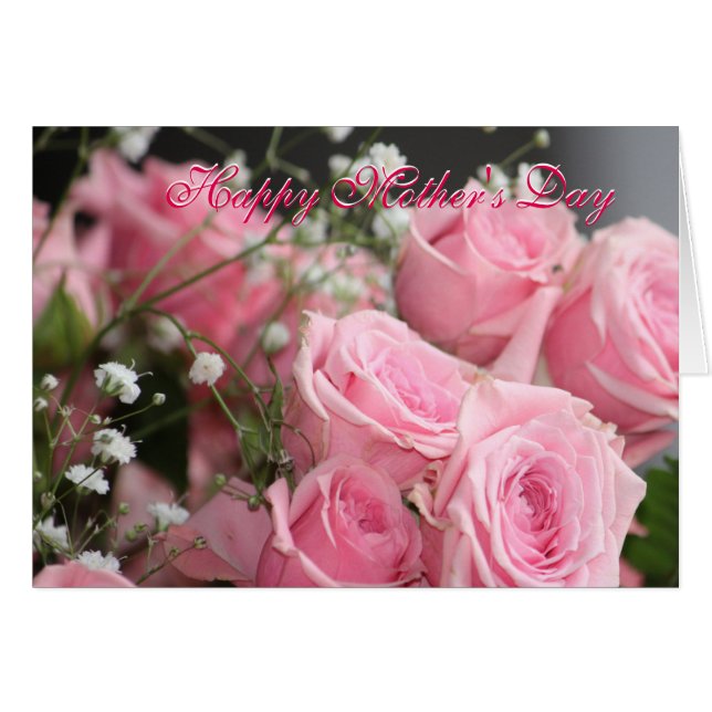 Roze tuinafdrukken Roos (Voorkant Horizontaal)
