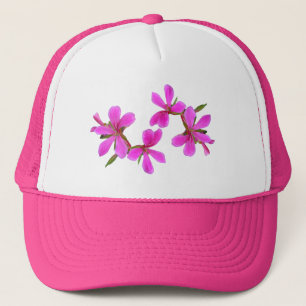 roze tuinbloemen, bloemfoto-kunst. trucker pet