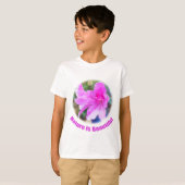  roze tuinbloemen. natuur is mooi. t-shirt (Voorkant volledig)