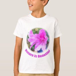  roze tuinbloemen. natuur is mooi. t-shirt