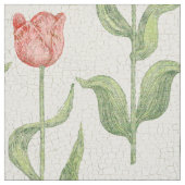 roze tuinbouwpatroon stof (Swatch)