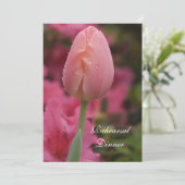 Roze tuinbouwwandelaarster uitnodigen kaart (Staand voorkant)