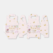 roze tuinfee, vlinderverjaardag bedankdoosjes (Uitgevouwen)