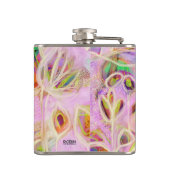 Roze tuinfles heupfles (Achterkant)