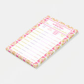 Roze Tuinieren Planner Alloment Homestead Plan Post-it® Notes (Schuin)