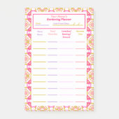 Roze Tuinieren Planner Alloment Homestead Plan Post-it® Notes (Voorkant)