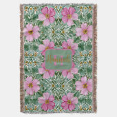 Roze Tuinmozaïek Deken (Voorkant Verticaal)