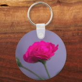 Roze Tuinroos Sleutelhanger (Voorkant)