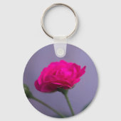 Roze Tuinroos Sleutelhanger (Achterkant)