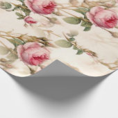 Roze  tuinRozen Cadeaupapier (Hoek)