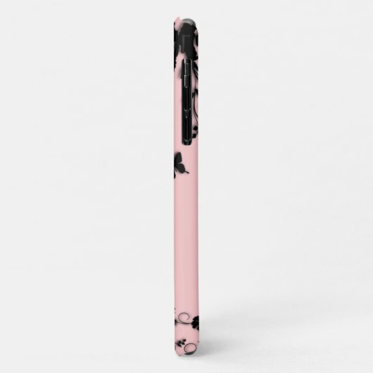 Roze tuinvlinder persoonlijk Case-Mate iPhone case (Achterkant/links)