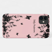 Roze tuinvlinder persoonlijk Case-Mate iPhone case (Achterkant (horizontaal))