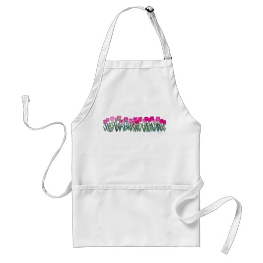 Roze Tulip Apron Standaard Schort (Voorkant)