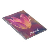  roze Tulip Art Flower Journal Notitieboek (Rechterzijde)