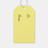 Roze Tulip Blooms Pasen Cadeaulabel (Achterkant)