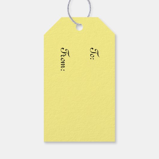 Roze Tulip Blooms Pasen Cadeaulabel (Achterkant)