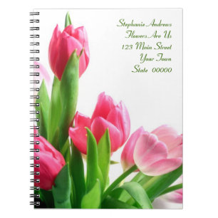 Roze Tulip Bouquet-laptop Notitieboek