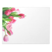 Roze Tulip Bouquet Notitieblok (Voorkant)