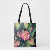 Roze Tulip Canvas tas (Voorkant)